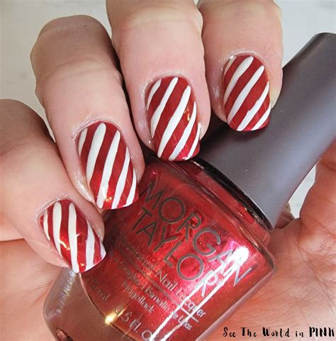 1. Candy Cane Nails