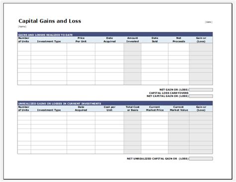 1. Capital Gains and Losses