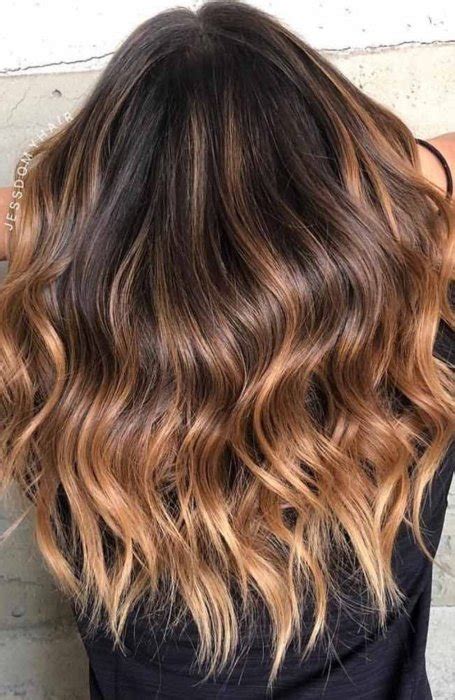 1. Caramel Brown Ombre Hair: A Journey from Darkness to Delight