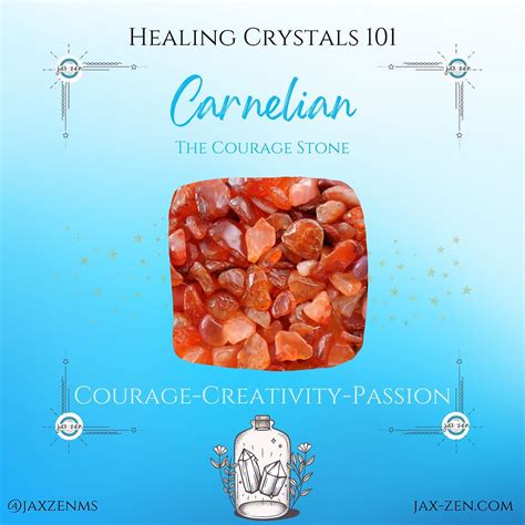 1. Carnelian: The Stone of Courage and Motivation