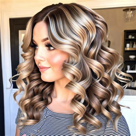 1. Cascading Curls with a Side Part