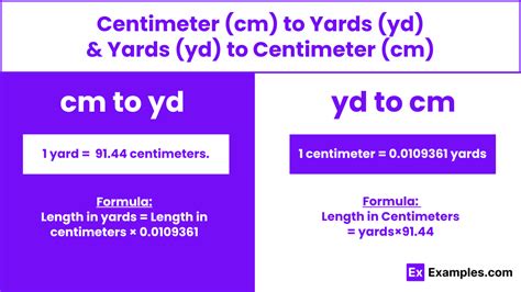 1. Centimeters to Yards