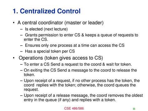 1. Centralized Master: