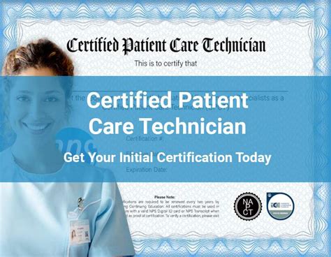 1. Certified Patient Care Technician (CPCT)