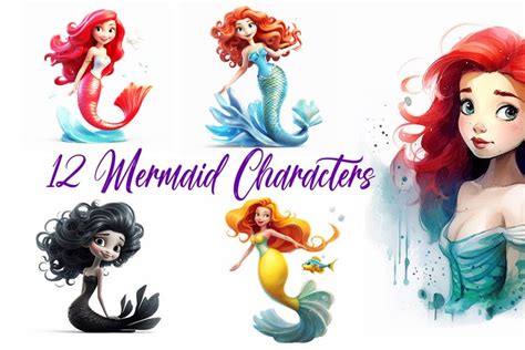 1. Charming Mermaid Characters: