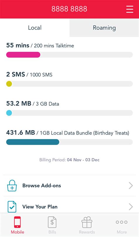 1. Check Singtel Data Balance via My Singtel App (Quickest Method)