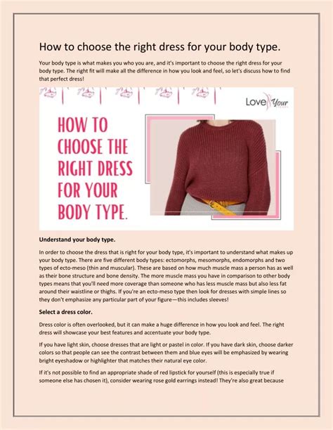 1. Choosing the Right Dress