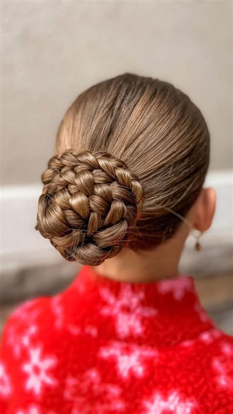 1. Classic Braided Bun: