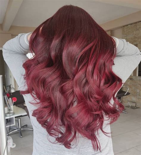 1. Classic Burgundy Ombre