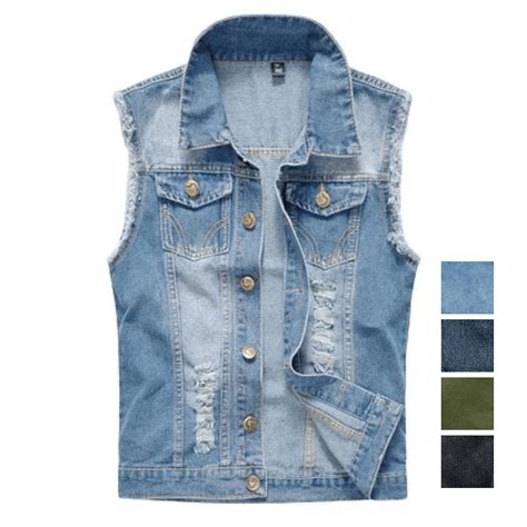 1. Classic Denim Vest: