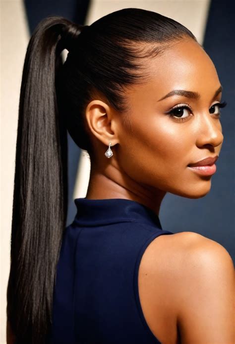 1. Classic High Ponytail: