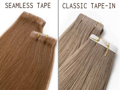 1. Classic Seamless Tape Extensions: