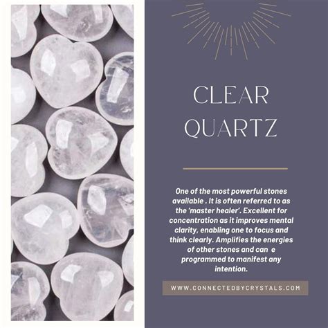 1. Clear Quartz: The Master Healer (Healing, Clarity)