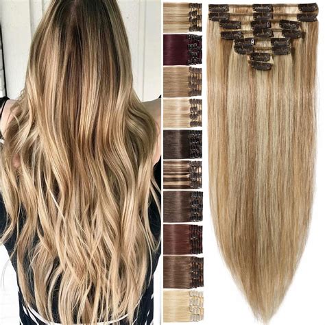 1. Clip-In Hair Extensions (8-24 Inches):