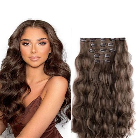 1. Clip-In Wavy Hair Extensions: