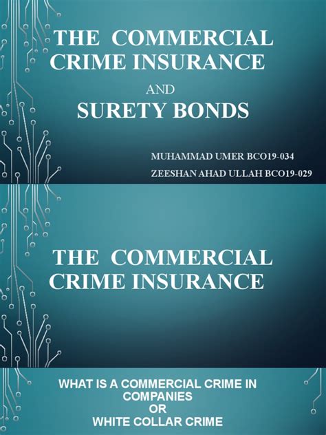 1. Commercial Crime Insurance