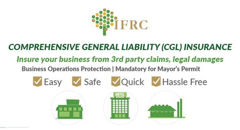 1. Commercial General Liability Insurance (CGL)