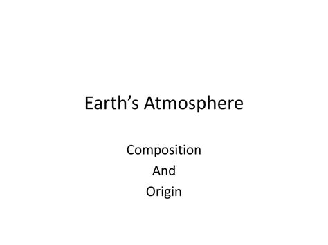 1. Composition and Origin