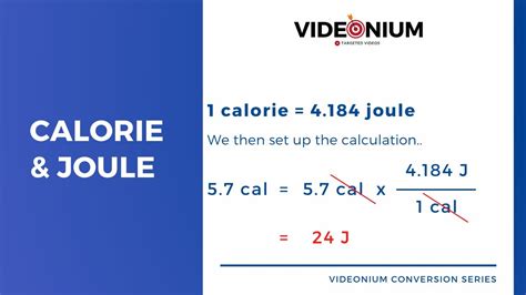 1. Convert Calories to Joules