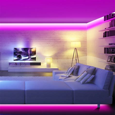 1. Create Ambiance with LED Strips: