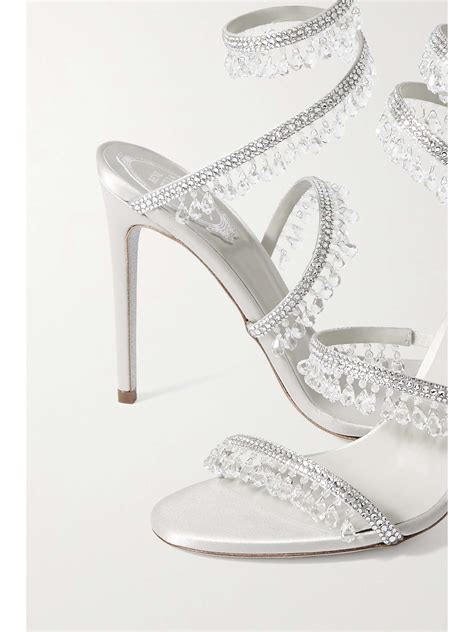 1. Crystal Embellished Sandals: