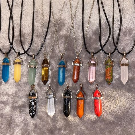 1. Crystal Necklaces: