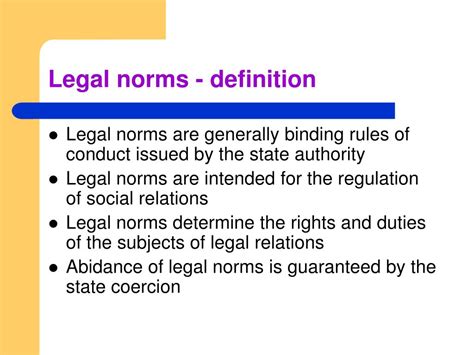 1. Defining Legal Norms