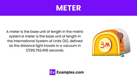 1. Definition of a Meter