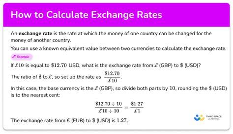 1. Determine Your Exchange Rate: