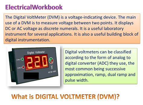 1. Digital Voltmeter (DVM)