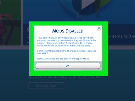 1. Disable Mods