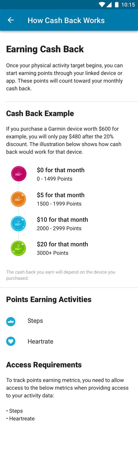 1. Earning Cashback: