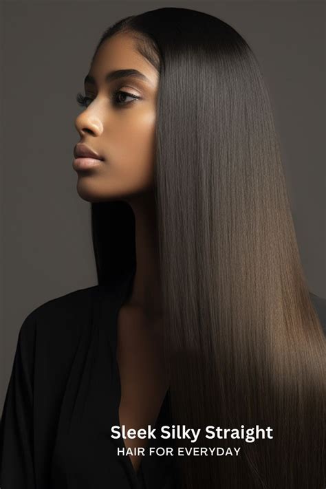 1. Effortless Elegance: Sleek and Straight: