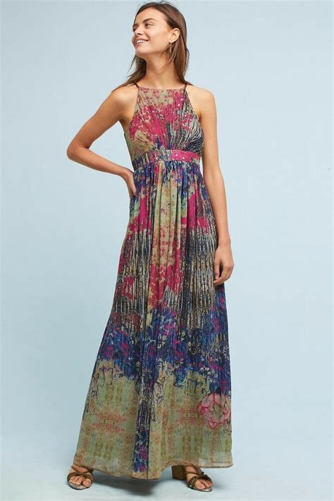 1. Embrace Timeless Elegance with Anthropologie's Flowing Maxis