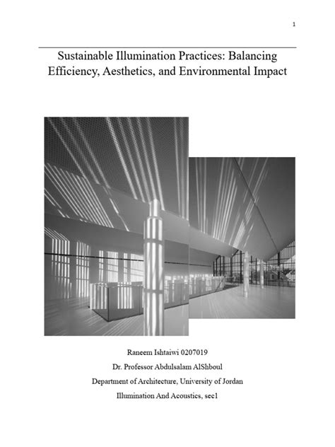 1. Energy Efficiency: The Key to Sustainable Illumination