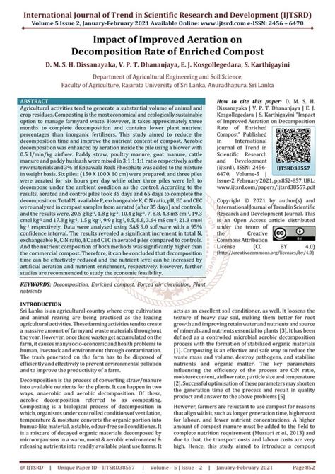 1. Enhanced Decomposition and Aeration