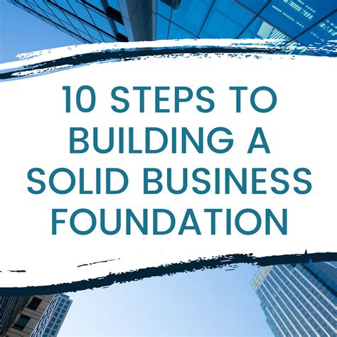 1. Establish a Solid Business Foundation