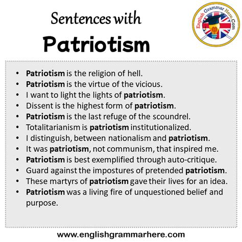 1. Expresses Patriotism: