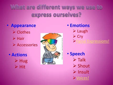 1. Expressing Personality: