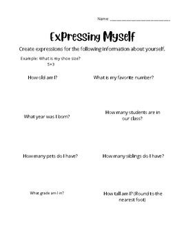 1. Expressing Yourself: