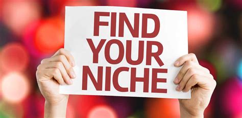 1. Find Your Niche