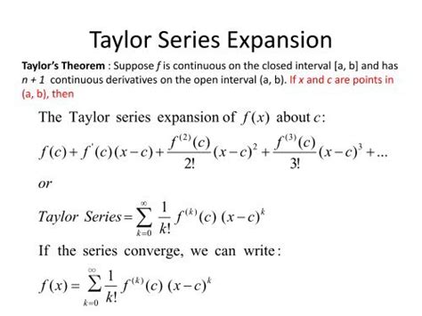 1. Finding Taylor Expansions: