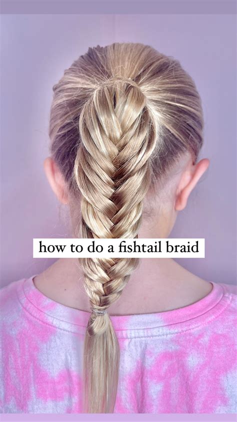 1. Fishtail Braid Ponytail: