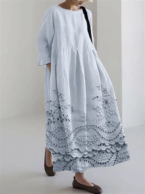 1. Flowy Maxi Dress with Intricate Embroidery