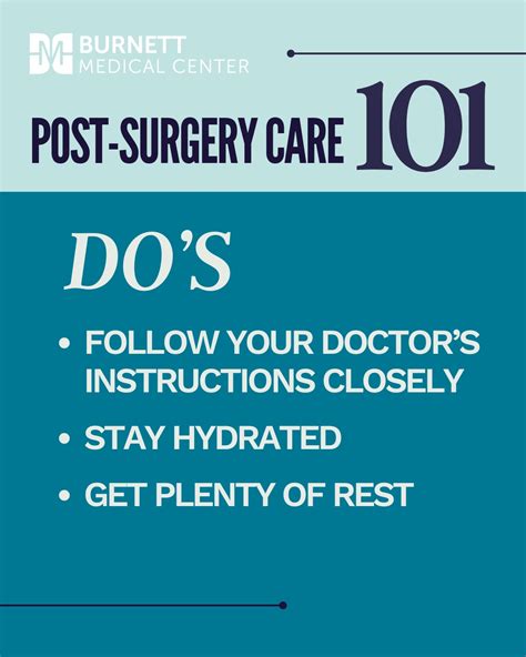 1. Follow Your Doctor's Instructions Closely