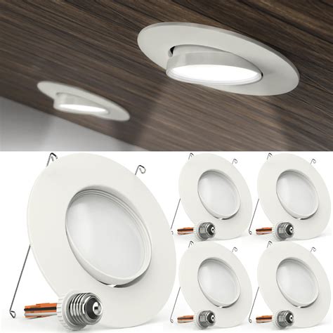 1. Gimbal or Adjustable Recessed Lights: