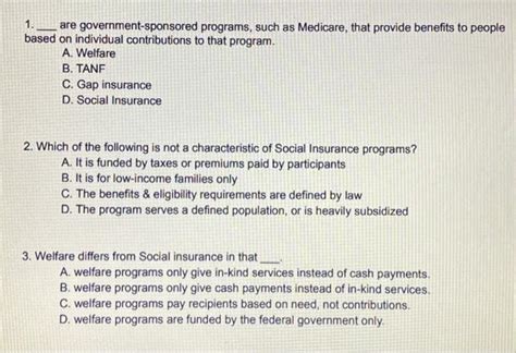 1. Government-Sponsored Programs: