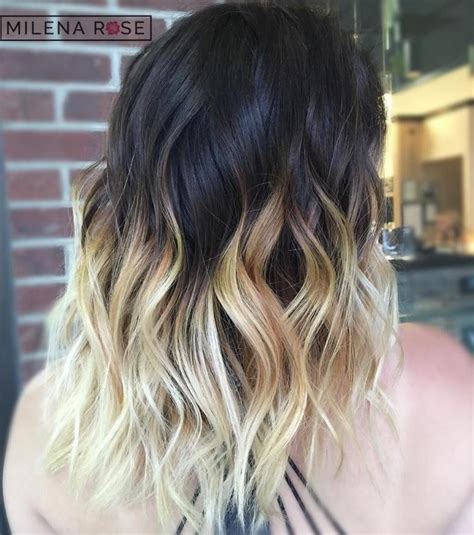 1. Gradual Black to Blonde Ombre