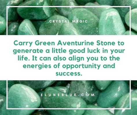 1. Green Aventurine: The Stone of Luck and Opportunity