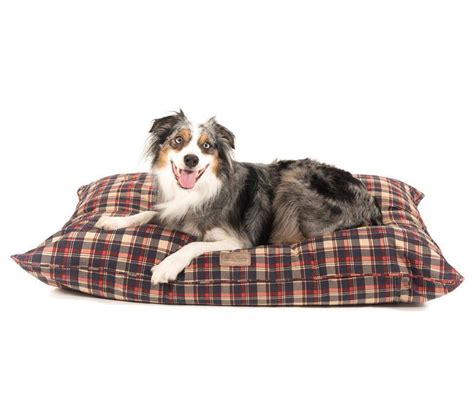 1. Harry Barker Buffalo Plaid Bolster Dog Bed